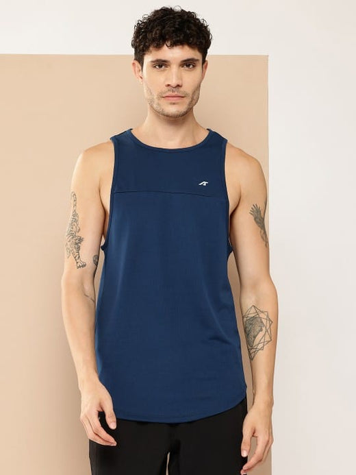 Alcis Men Navy Power-Shell-Vest