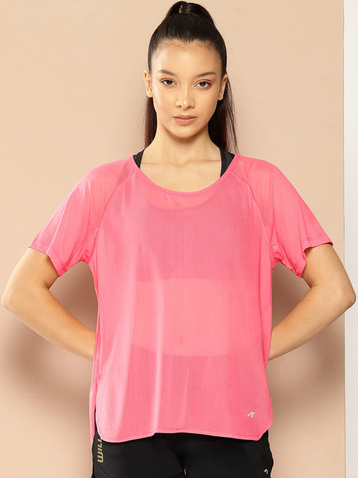 Pink Breezy Training Cover-Up Tee