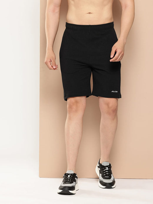 Alcis Men Regular Fit Waffle Shorts