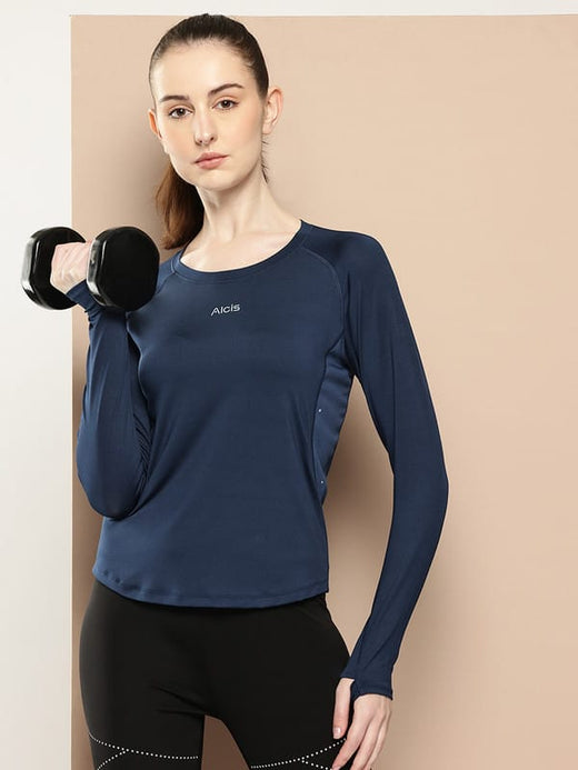 NAVY LUMORA FULL SLEEVES TEE