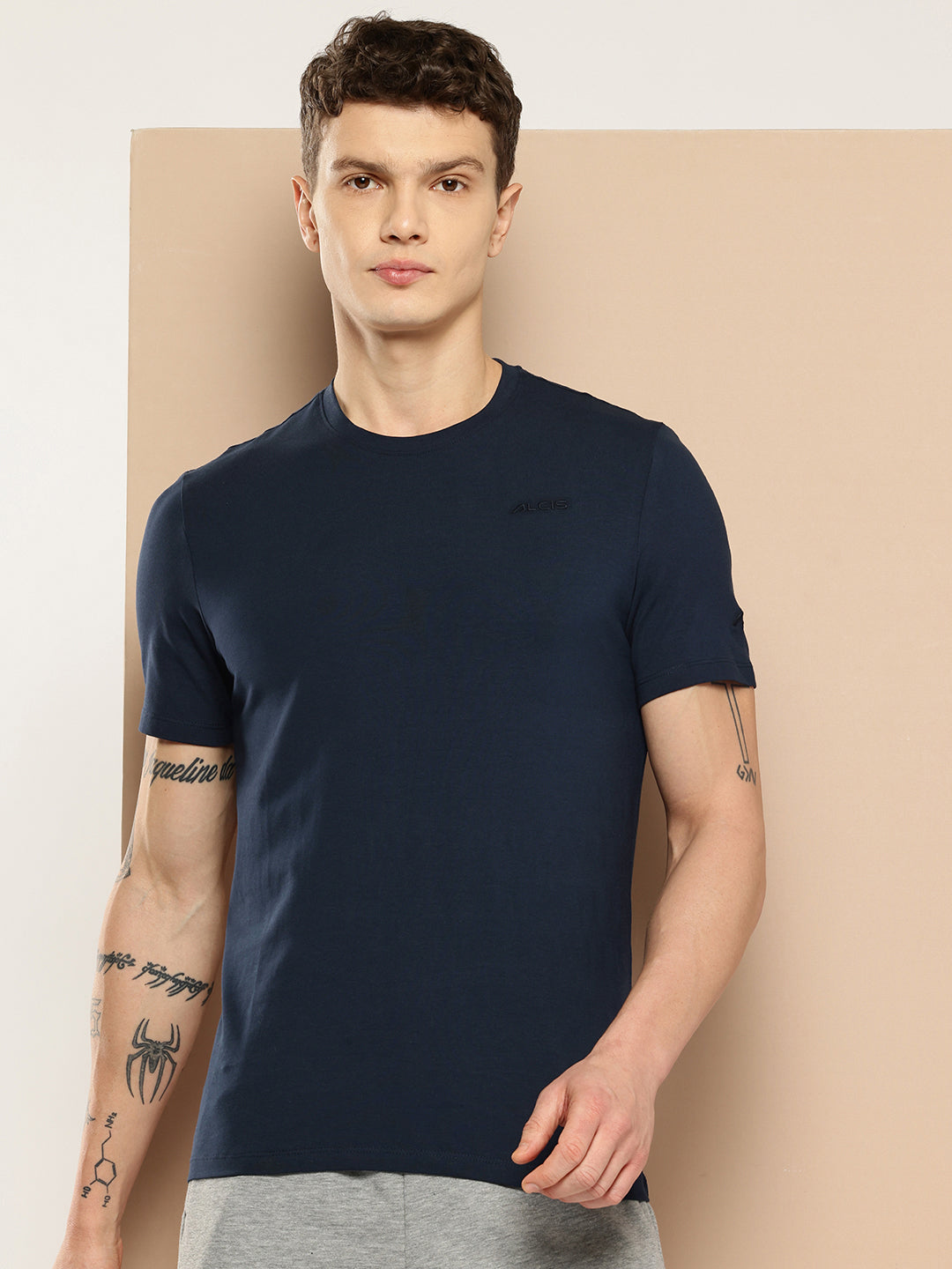 Alcis Men Cotton Lycra Tee