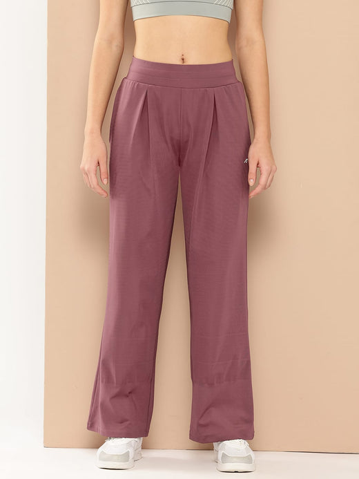 Mauve Athletic Allure Flare Pants