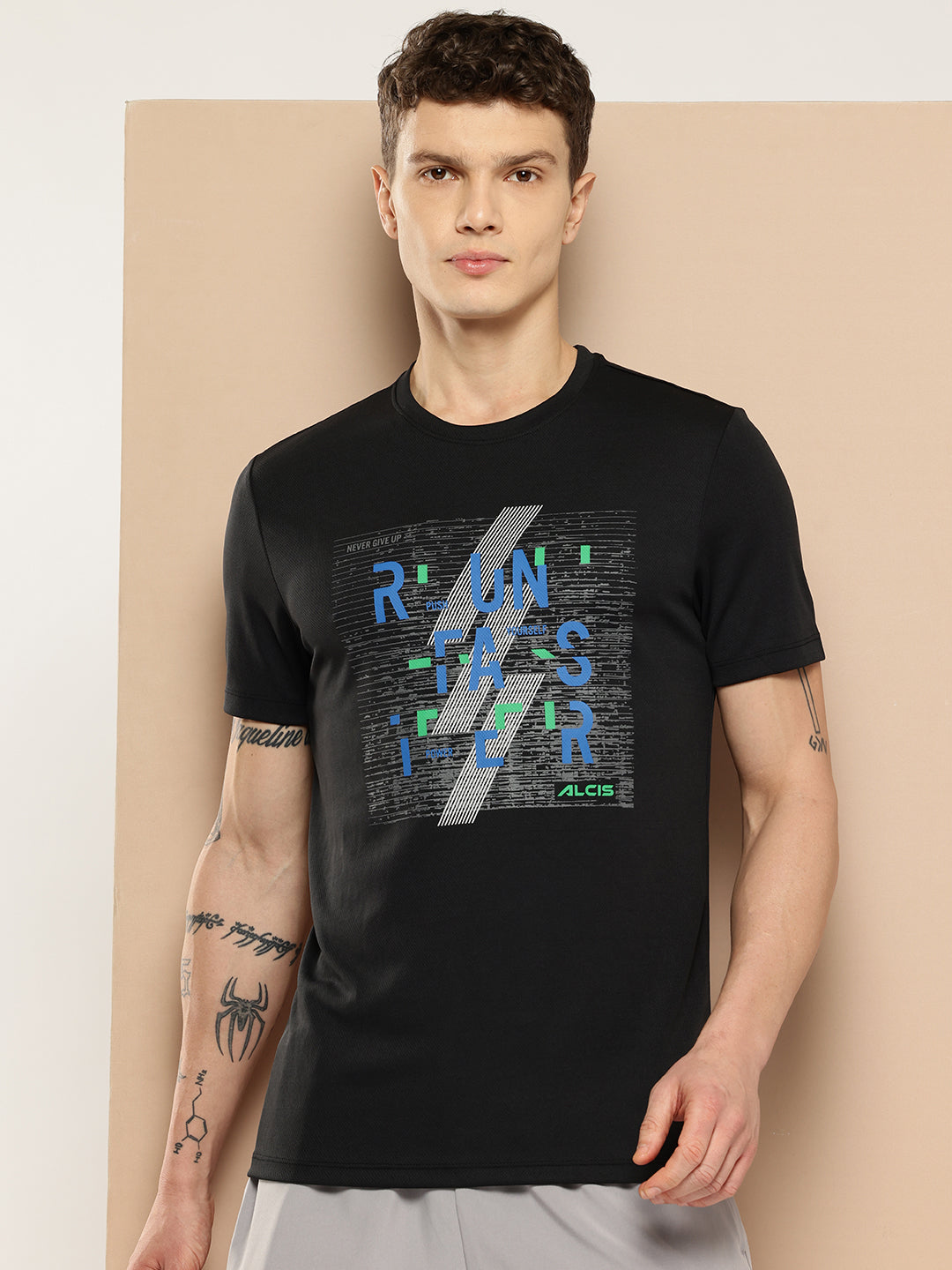 Alcis Typography Printed T-shirt