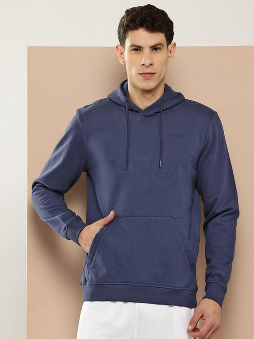 NAVY FLEECE HOODIE