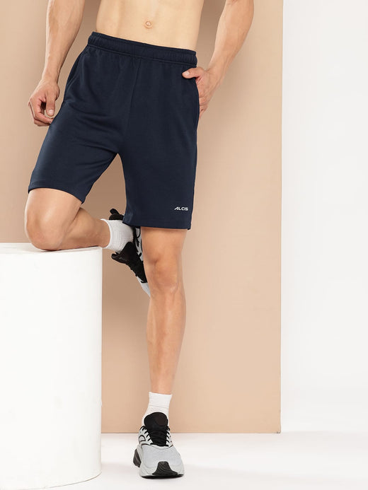 Alcis Men Navy Waffle Shorts