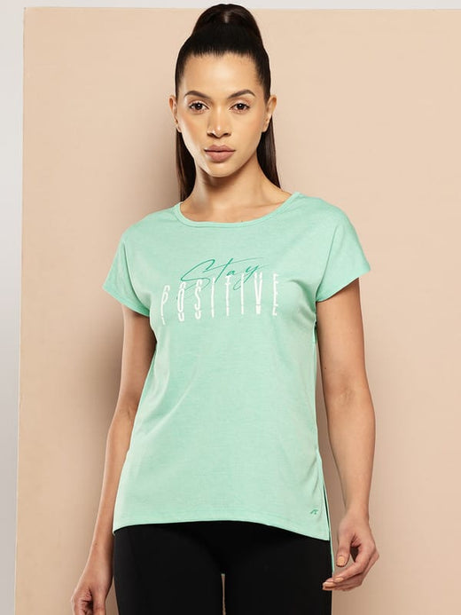 Alcis Women's Yoga Tee with Back Mesh Panel