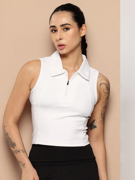 CollarHalt Crop Top