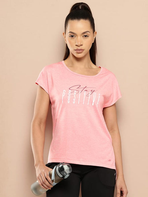 Alcis Women Yoga Tee with Back Mesh Panel