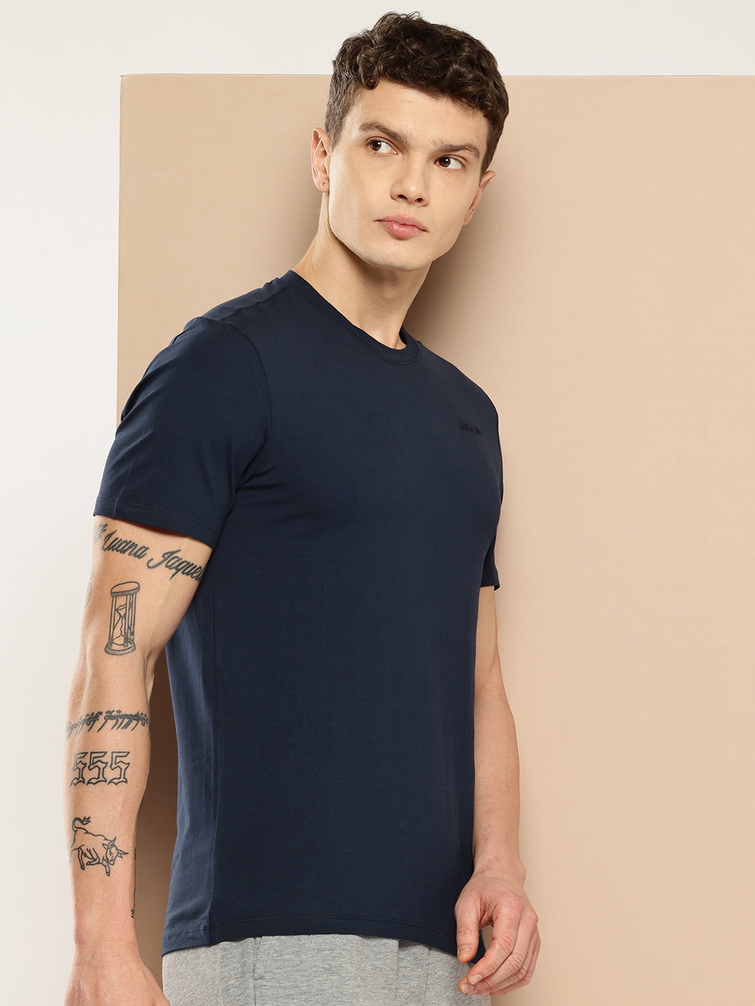 Alcis Men Cotton Lycra Tee