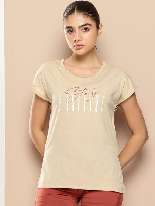 Yoga Tee with Back Mesh Panel