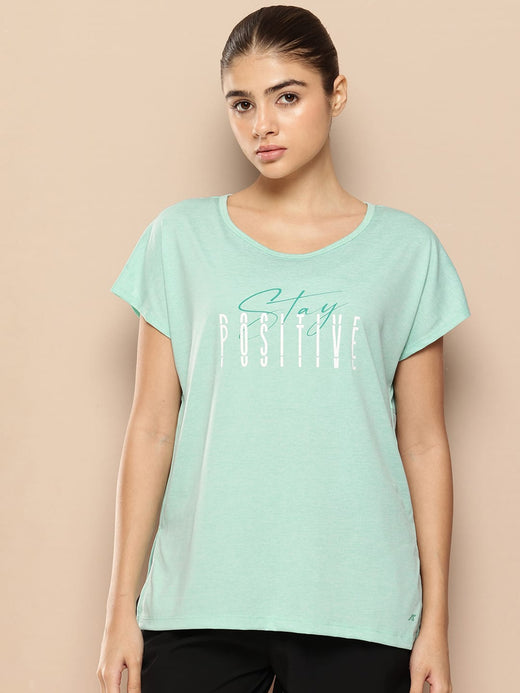 Women's Yoga Tee with Back Mesh Panel