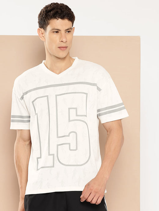 Alcis Men Typography Printed Next Gen Varsity Tee