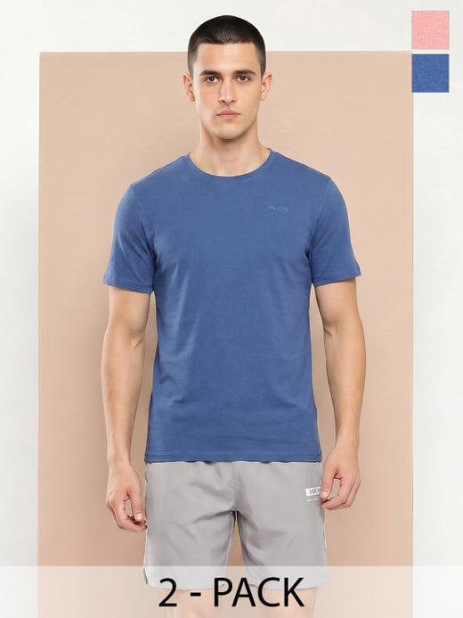 Pack Of 2 Cotton Lycra Tees