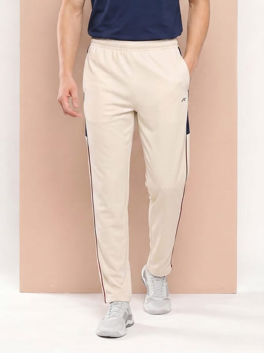 BEIGE ELITE RELAXED-FIT TRACKPANT
