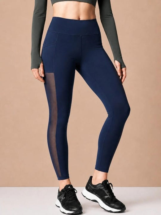 WOMEN NAVY COMPRESSION FLEX AIR TIGHTS