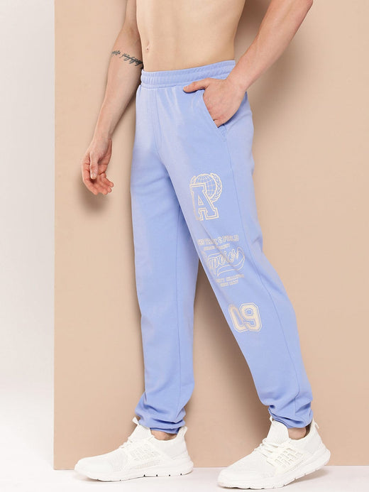 Alcis Men Blue Athletic Track Joggers