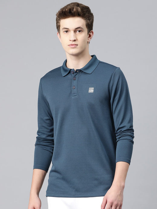 Alcis Men's Polo Collar Anti Static Slim Fit T-shirt