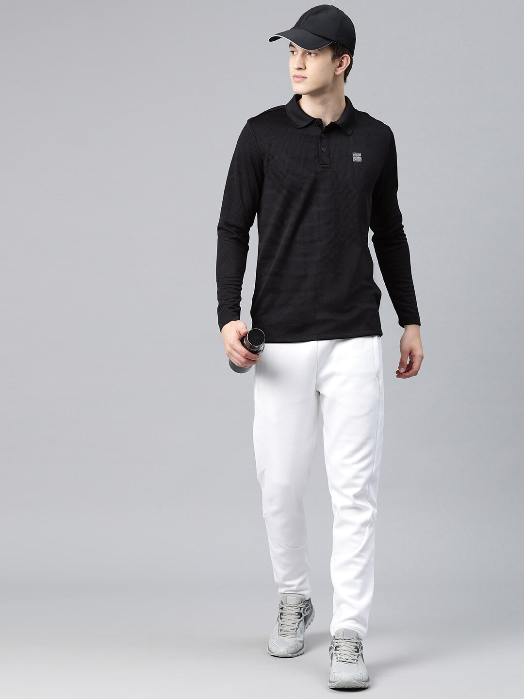 Alcis Men Polo Collar Anti Static Slim Fit T-shirt