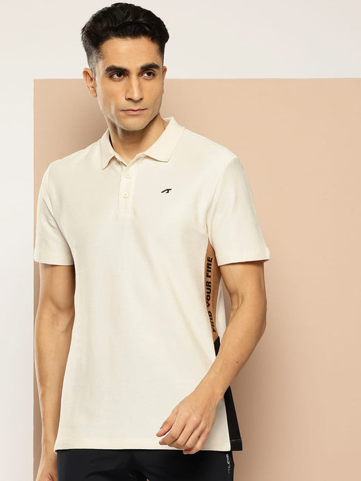 Alcis Men Graphical Panel Polo T-Shirt