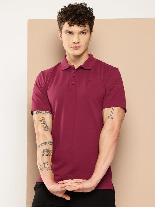 Alcis Men's Maroon Ease Polo
