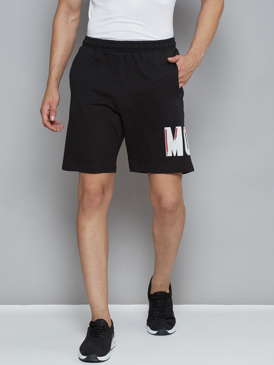 Alcis Men Black Printed Shorts