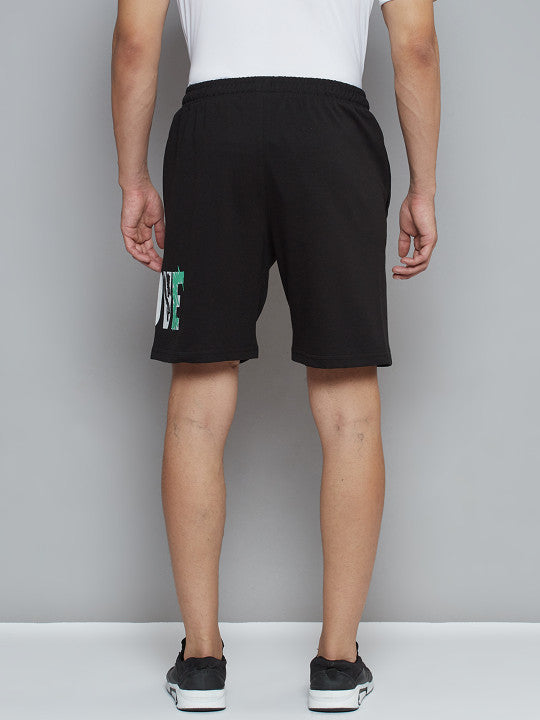 Alcis Men Black Printed Shorts