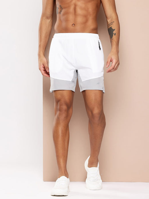 White Light X Colour blocked Shorts