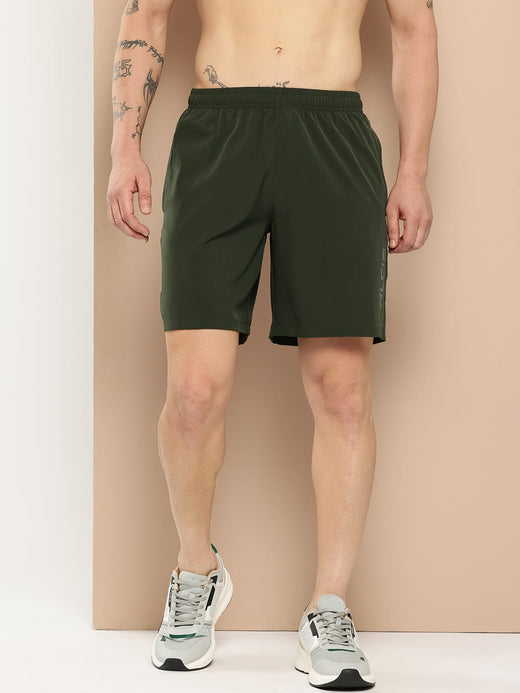 Alcis Men Olive Woven Shorts
