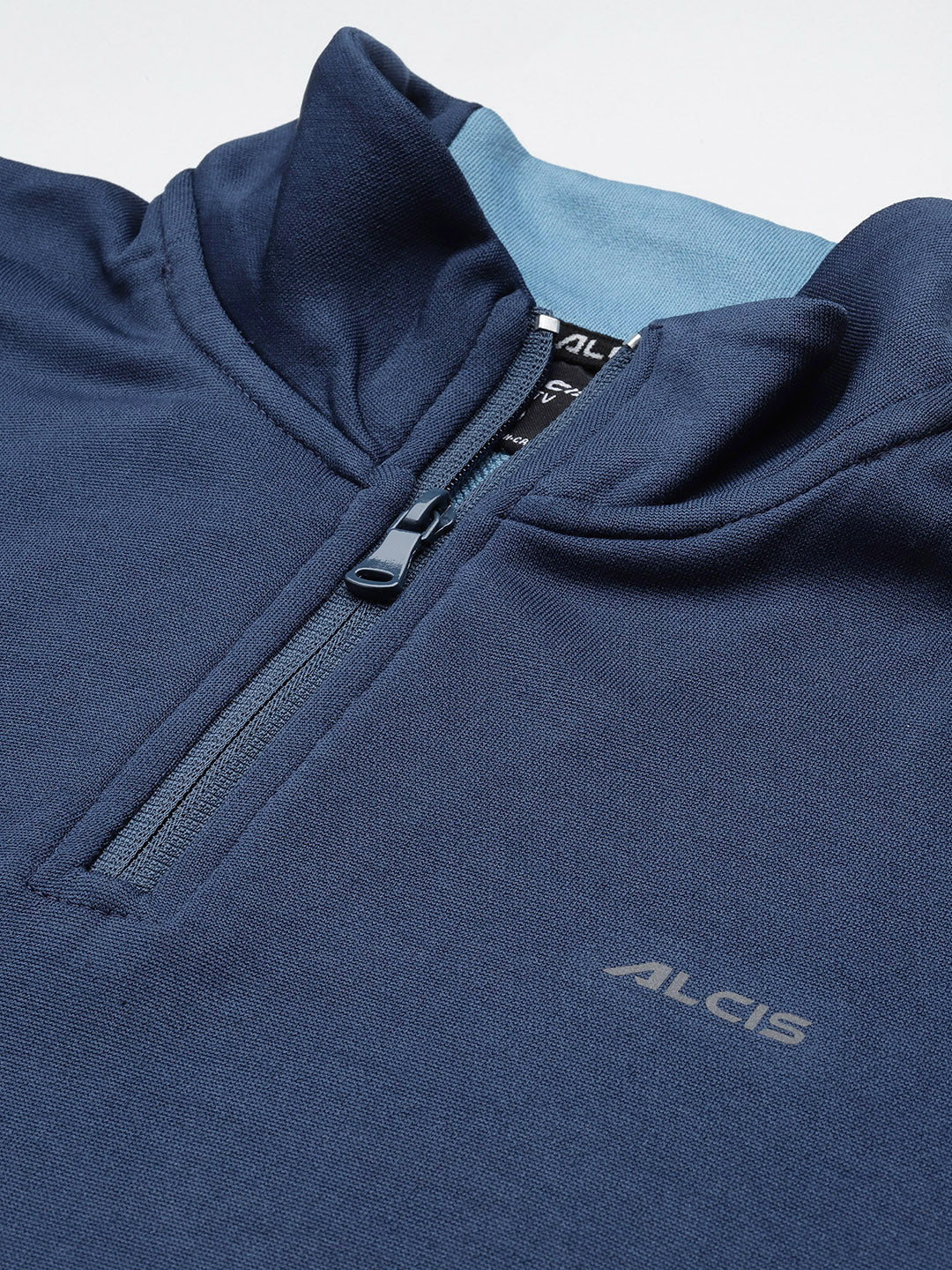 Alcis Men Blue Solid Sweatshirt