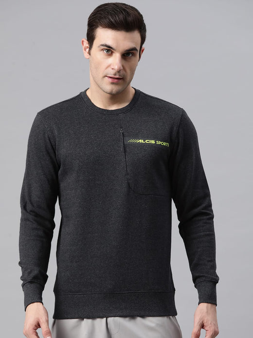 Alcis Men Typography Printed Sweatshirt