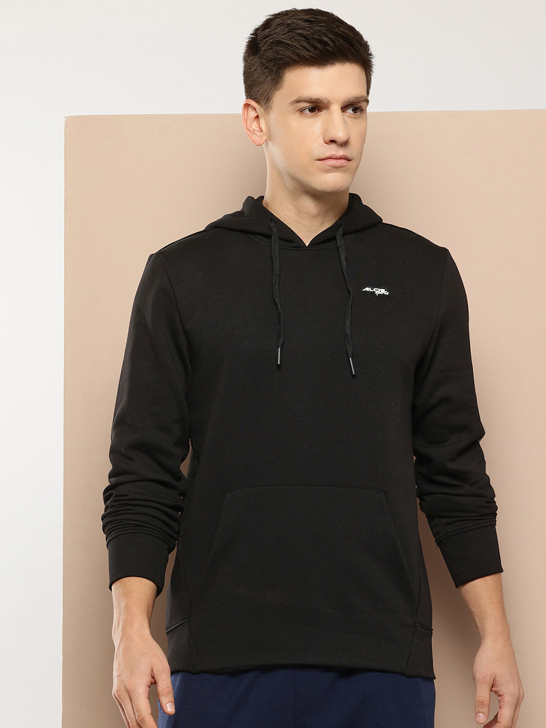 Alcis Men Printed Hooded Pinnacle Sweatshirt