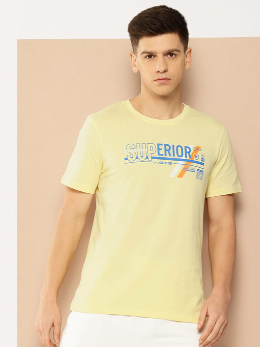 Alcis Men Typography Printed Tee