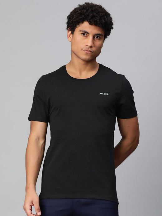 Alcis Men Typography Printed Anti Static T-shirt
