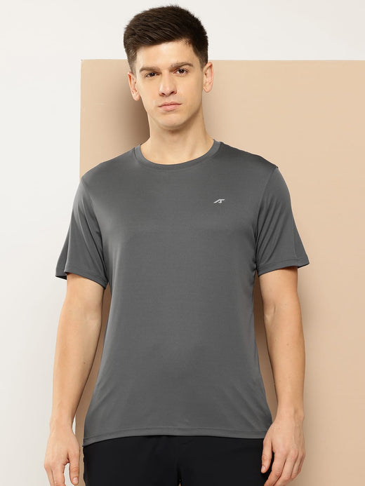 Alcis Men Grey Slim Fit Wonder Tee