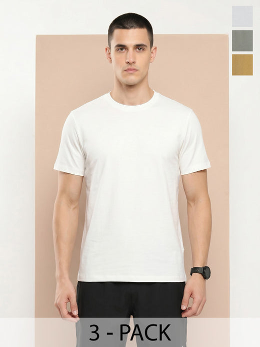 Cotton Lycra Tee Pack of 3