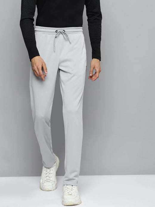 Alcis Men Grey Solid Slim Fit Running Track Pants