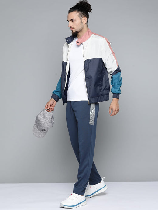 Alcis Men Navy Blue Solid Track Pants