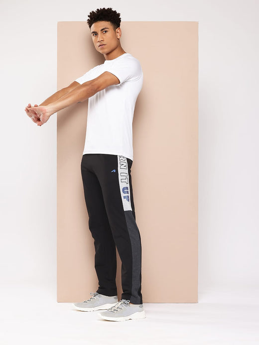 Alcis Men's Black Printed Pant