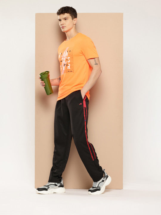 Alcis Men Black Colorblocked Pant