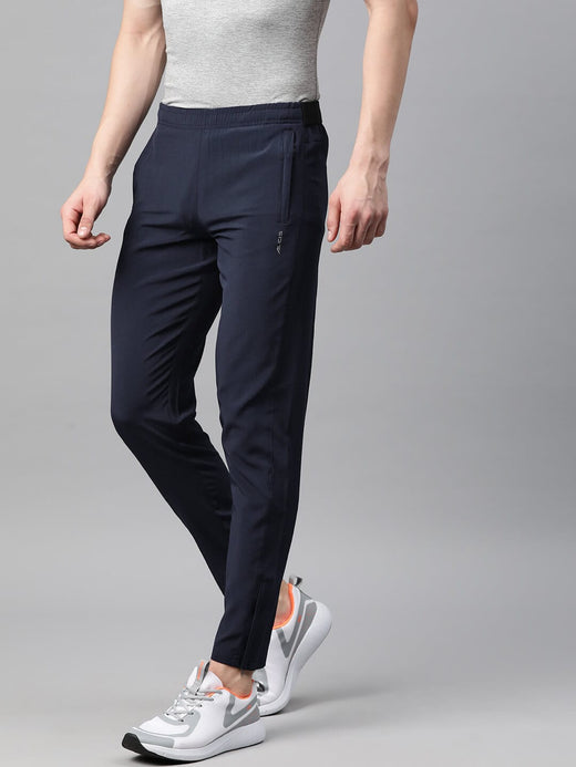 Alcis Men Dry Tech Slim Fit Sports Track Pants with Reflective Detail