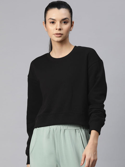 Alcis Women Motion Typography Printed Sweatshirt