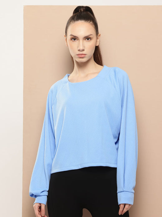 Sky Blue Edge Vee Sweatshirt
