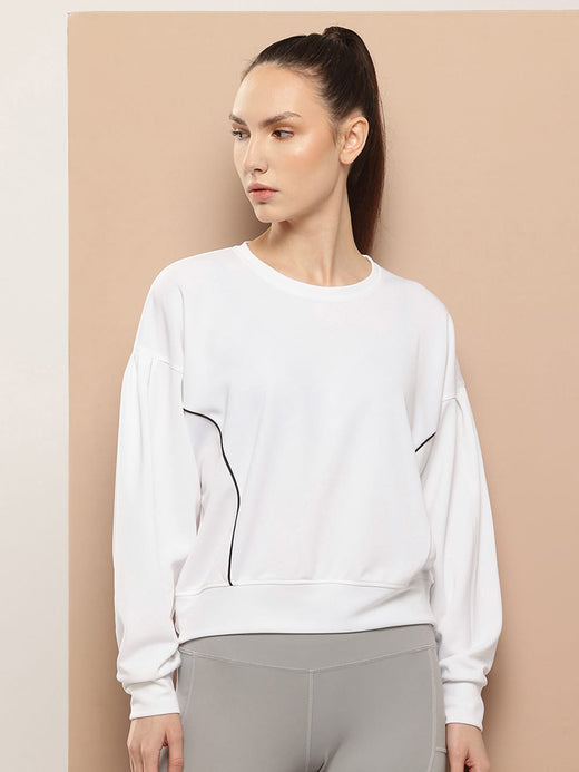 WHITE FRONTLINE SMART SWEATSHIRT