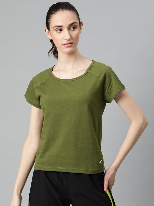 Alcis Women Solid T-shirt