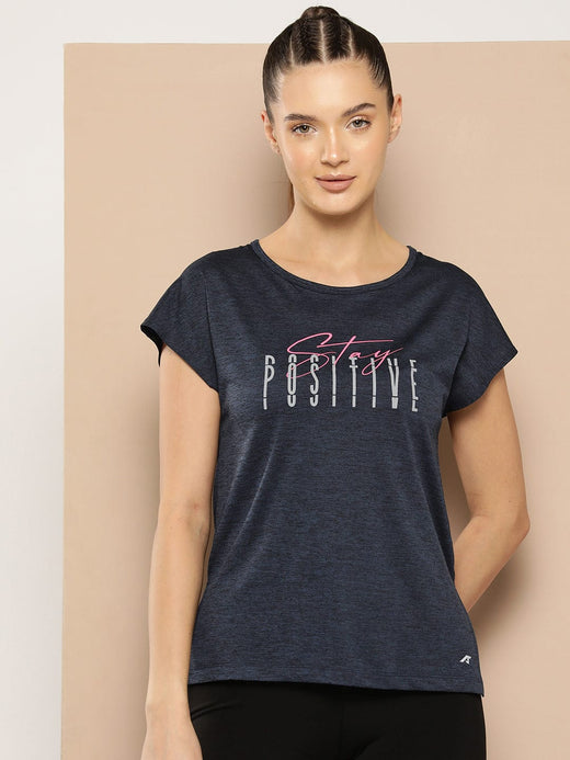 Women's Navy Track-Fit Tee