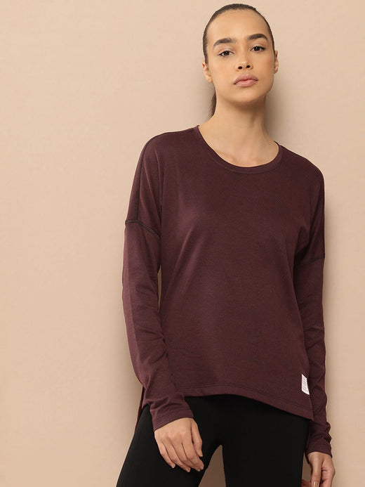 Alcis Women Drop-Shoulder Sleeves T-shirt