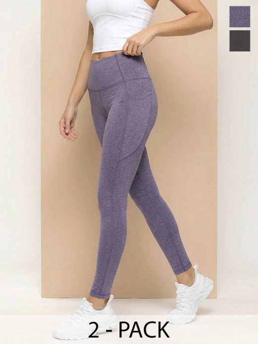 Alcis Women Tights Pack of 2