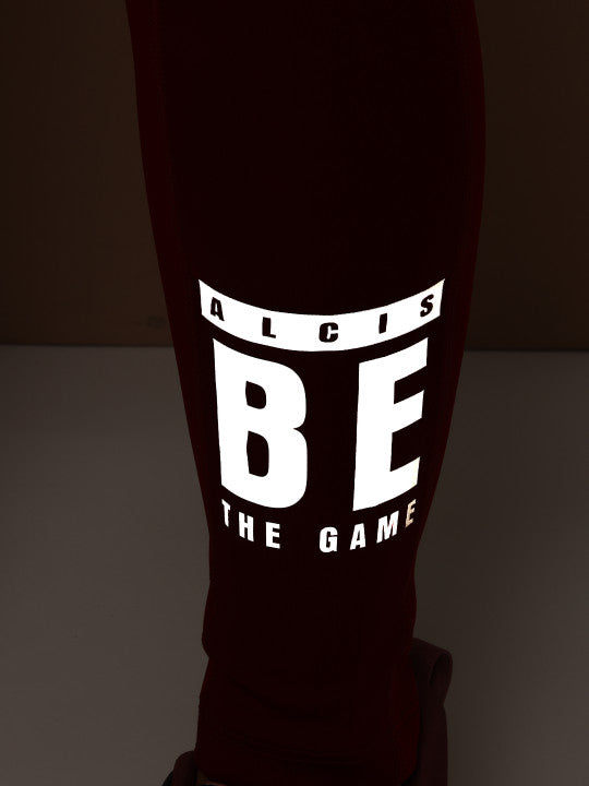 Alcis Women Maroon and Rose Pannelled Tights