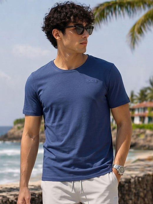 Cotton Flex Tee Dark Tide