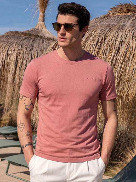 Cotton Flex Tee Pink Mist